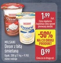 deser z bitą śmietaną