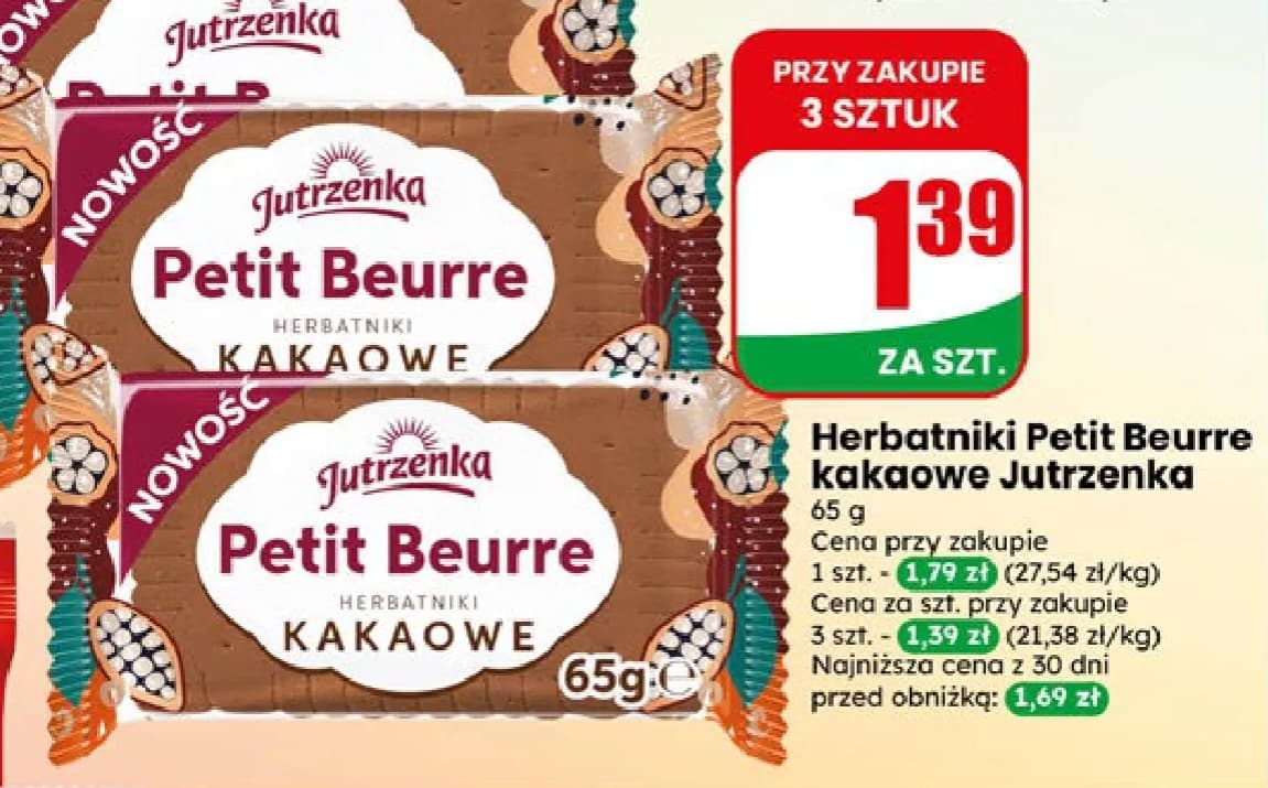 herbatniki Petit Beurre kakaowe