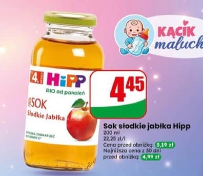 sok słodkie jabłka