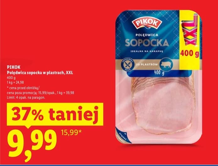 polędwica sopocka w plastrach