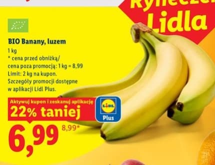 banany bio luzem