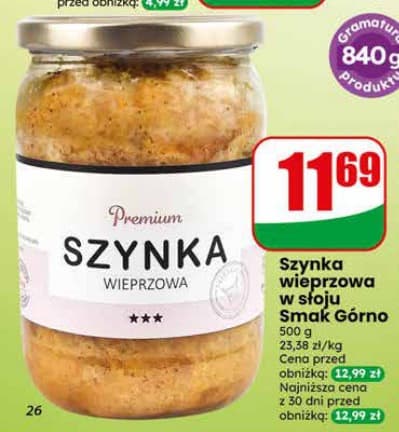 szynka wieprzowa w słoju