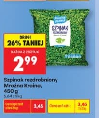 szpinak rozdrobniony