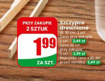 szczypce drewniane