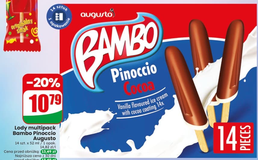 lody multipack pinocchio cocoa