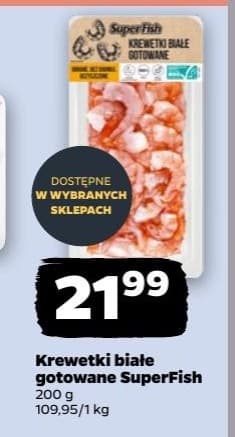 krewetki białe gotowane