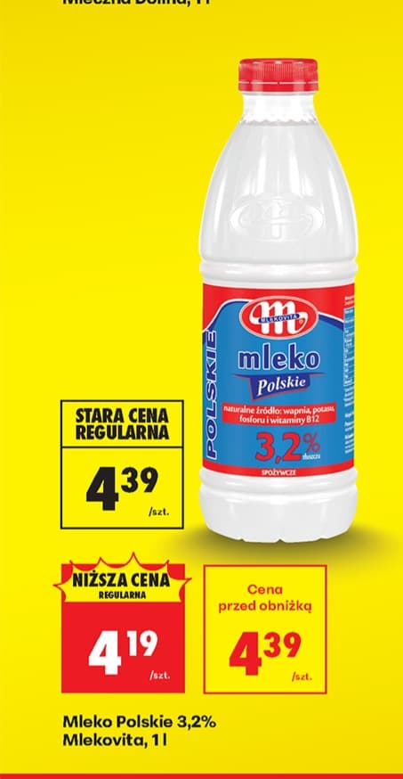 świeże mleko 3,2%