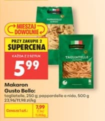 makaron tagliatelle lub pappardelle a nido