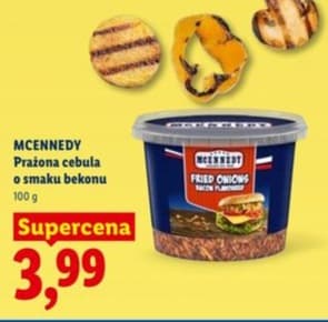 Prażona cebula o smaku bekonu