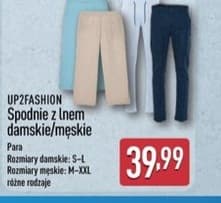 spodnie z lnem damskie/męskie