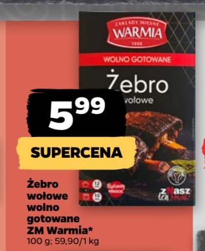 żebro wołowe wolno gotowane