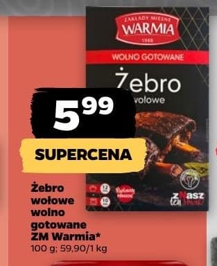 żebro wołowe wolno gotowane