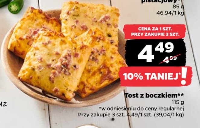 tost z boczkiem