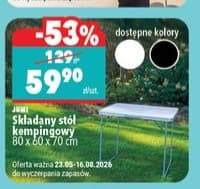 składany stół kempingowy