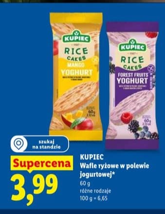 Wafle ryżowe w polewie jogurtowej