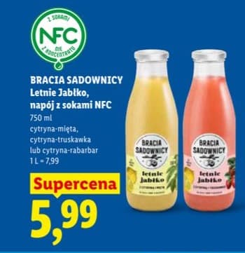 sok jabłkowy 100% tłoczony z gruszką, z pigwą lub ze słodkich odmian jabłek