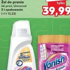 odplamiacz w płynie lub w proszku
