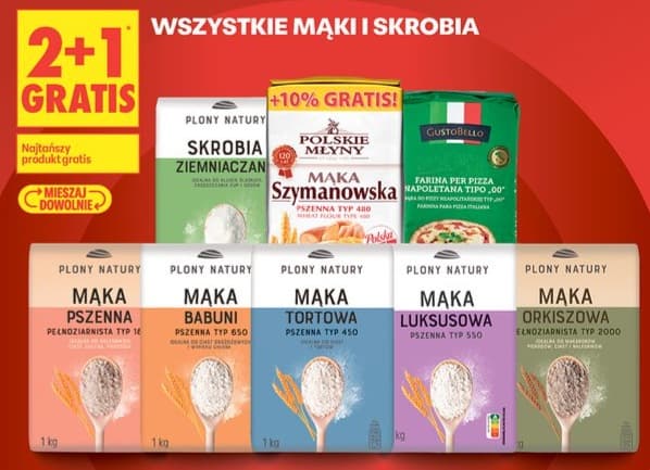 wszystkie mąki i skrobia