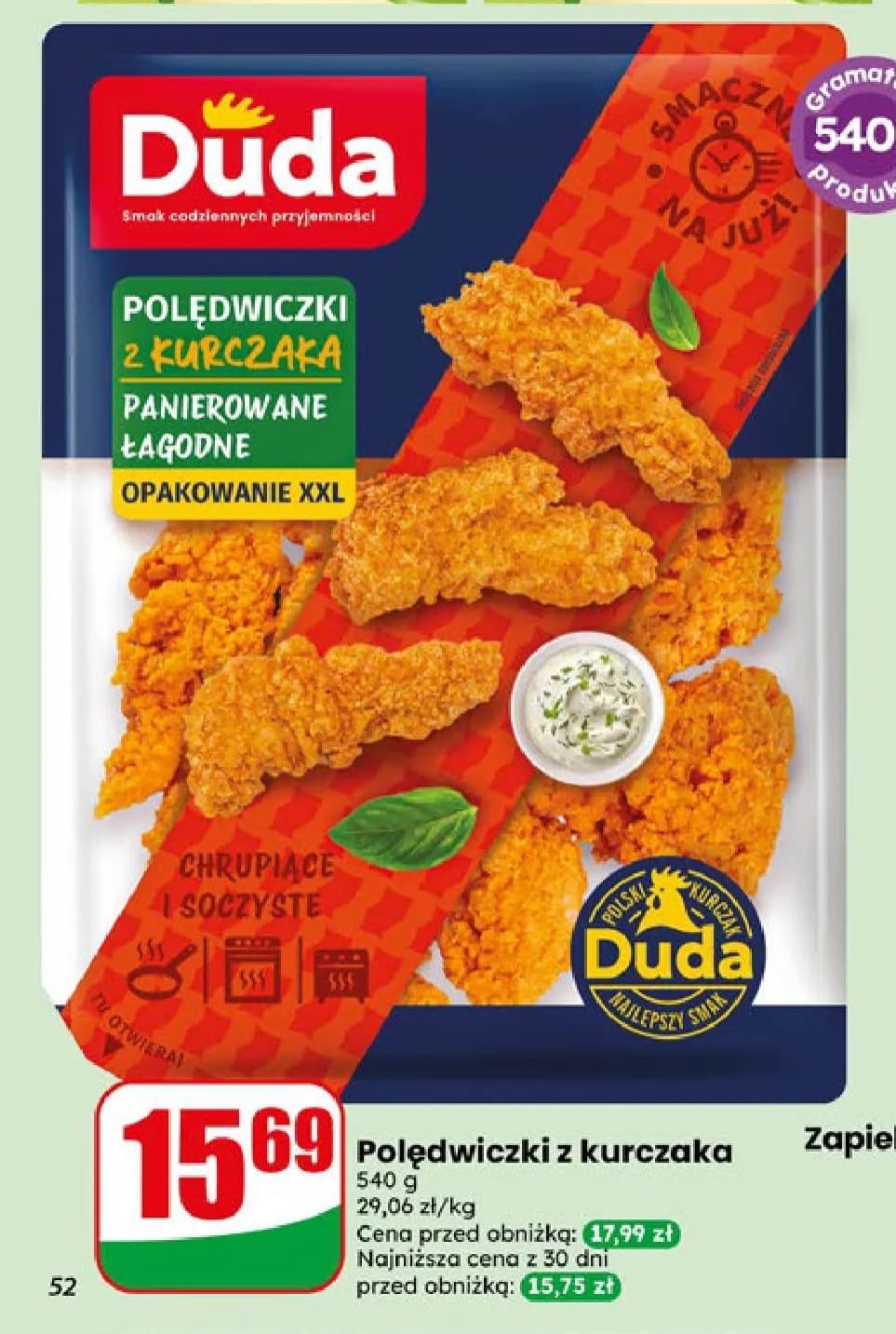 polędwiczki z kurczaka panierowane łagodne