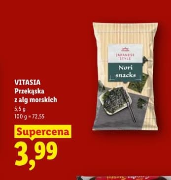 przekąska z alg morskich