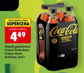 napój gazowany cola zero cukru zero kofeiny