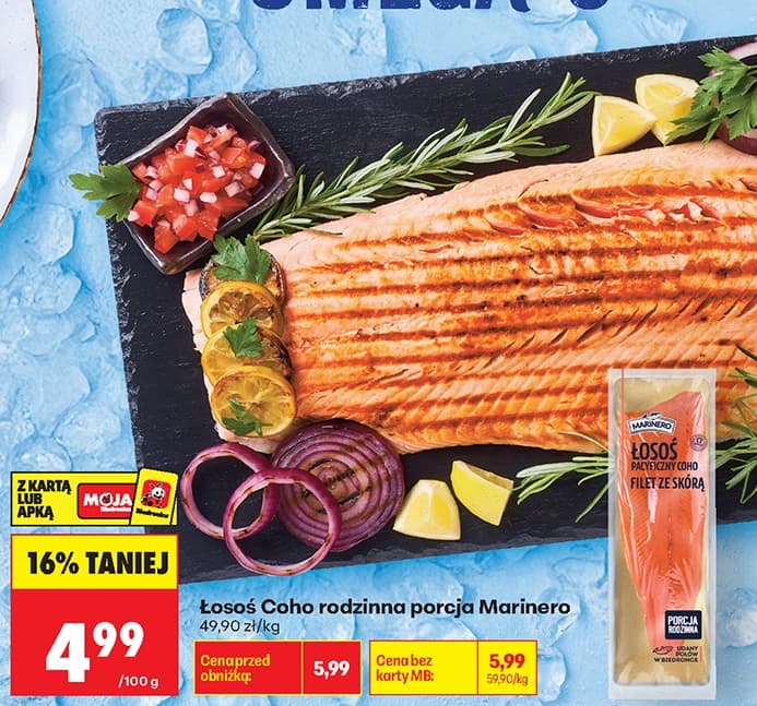 łosoś coho rodzinna porcja