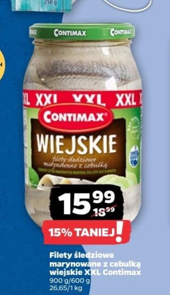 filety śledziowe marynowane z cebulką wiejskie XXL