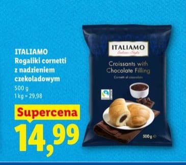 rogaliki cornetti z nadzieniem czekoladowym