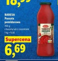 passata pomidorowa z bazylią lub z czosnkiem