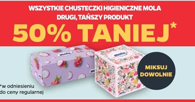 wszystkie chusteczki higieniczne