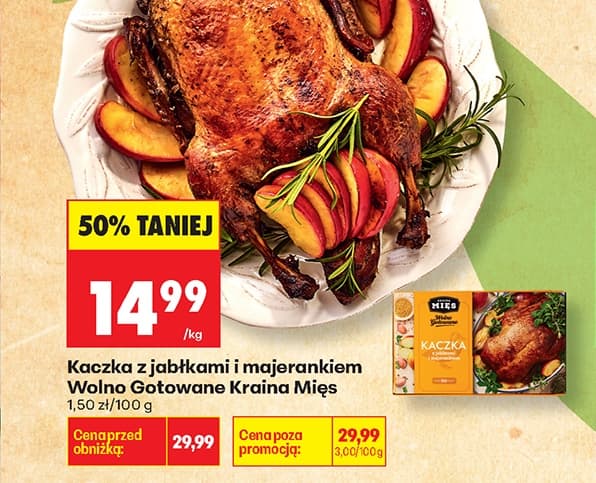 kaczka z jabłkami i majerankiem