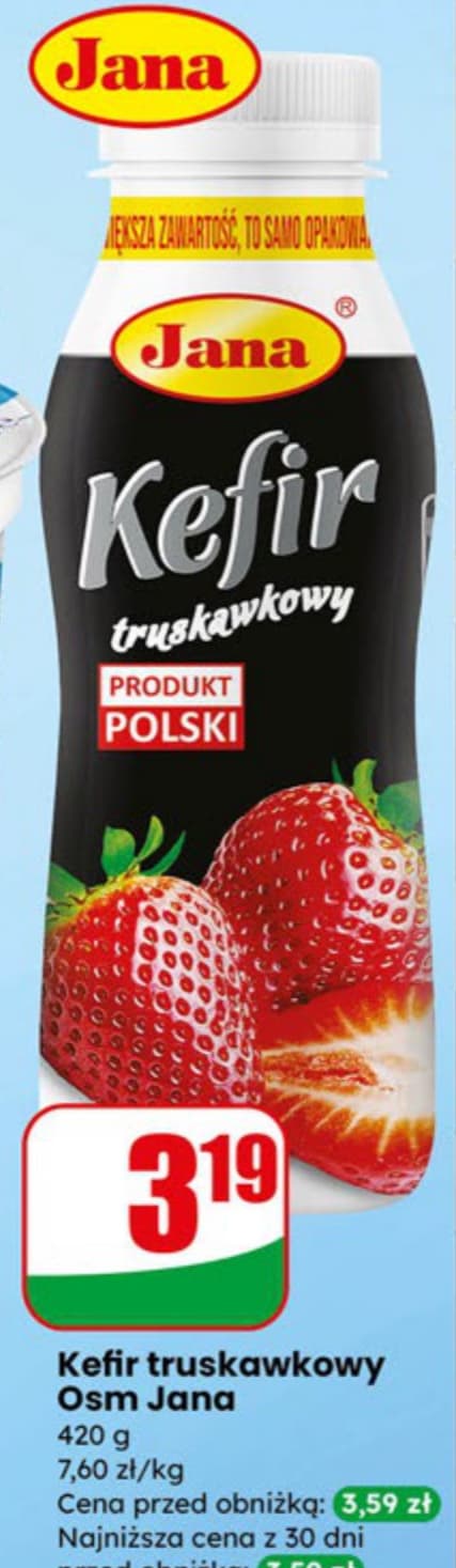 kefir truskawkowy