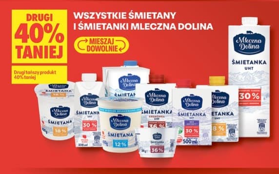 wszystkie śmietany i śmietanki