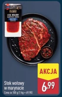 stek wołowy w marynacie