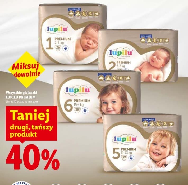 wszystkie pieluszki premium