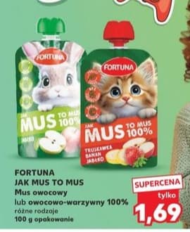 mus owocowy lub owocowo-warzywny