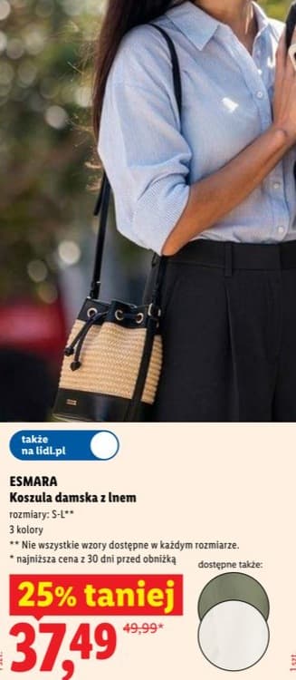 koszula damska z lnem