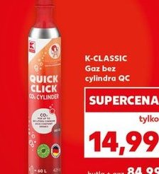 gaz bez cylindra QC