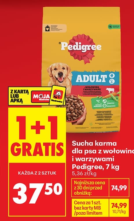 sucha karma dla psa z wołowiną i warzywami