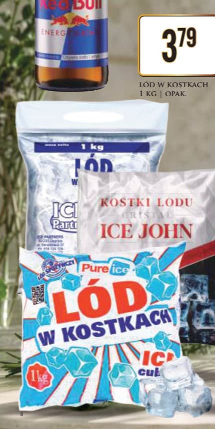 lód w kostkach