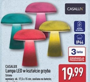 lampa LED w kształcie grzyba