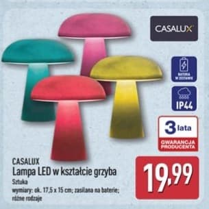 lampa LED w kształcie grzyba