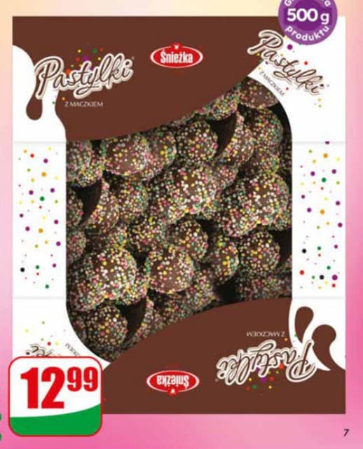cukierki pastylki z maczkiem