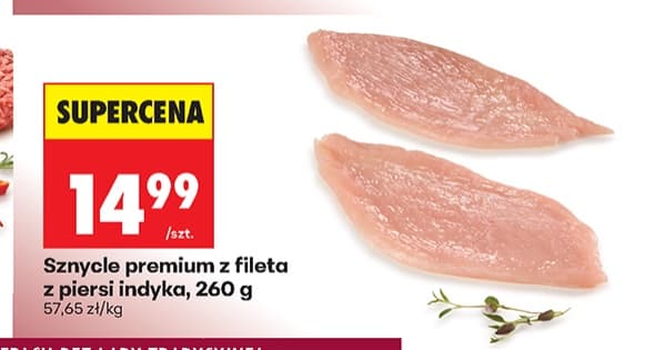 sznycle premium z fileta z piersi indyka