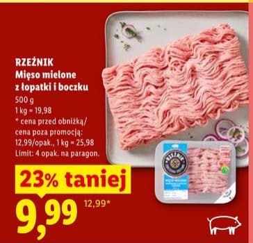 Mięso mielone z łopatki i boczku