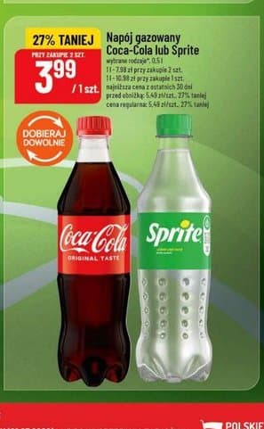 napój gazowany różne marki