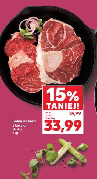 goleń wołowa z kością plastry