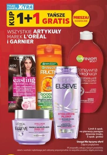 wszystkie artykuły marek L'Oréal i Garnier