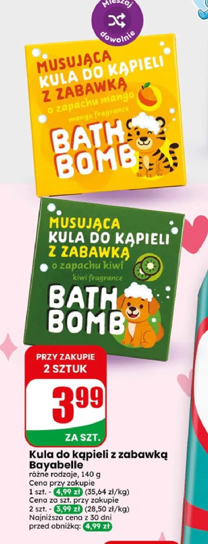 kula do kąpieli z zabawką