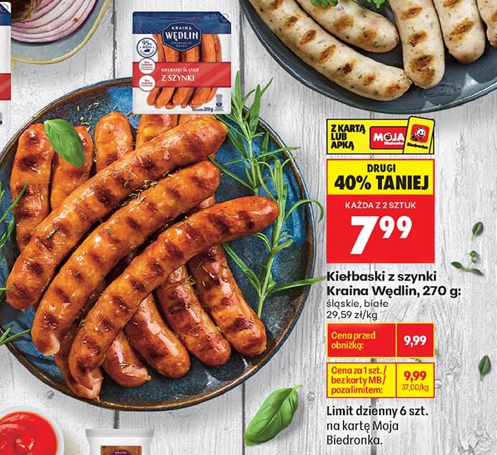 kiełbaski z szynki